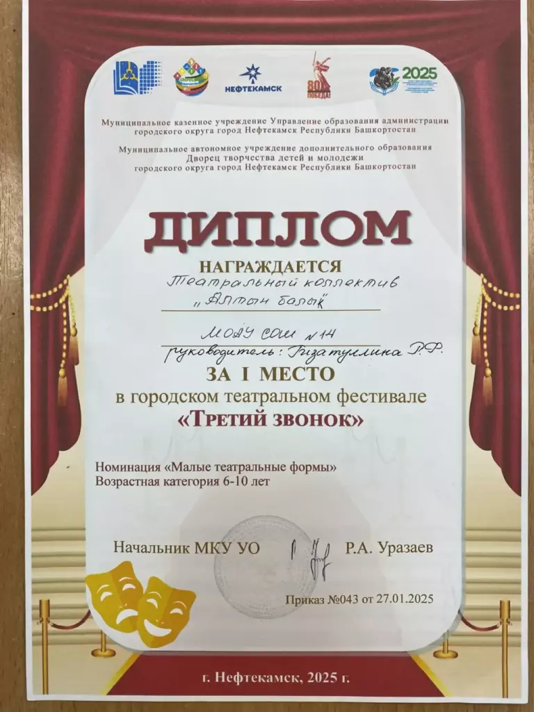 Школьный театр «Алтын балык»
