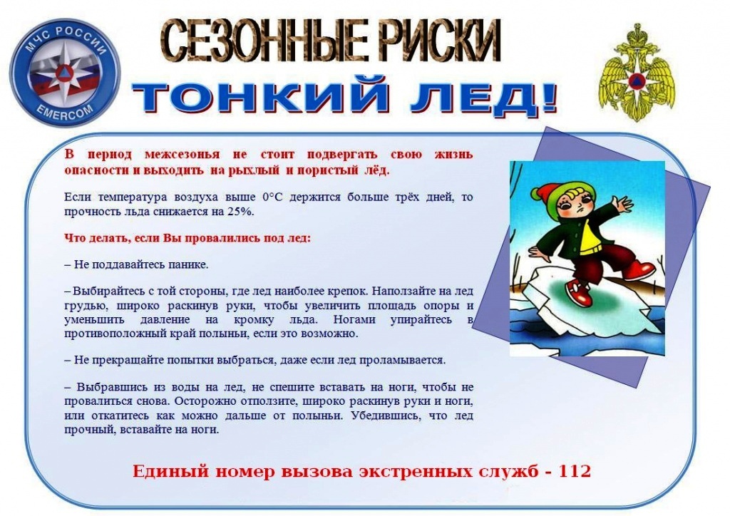 Весенний опасный лед!